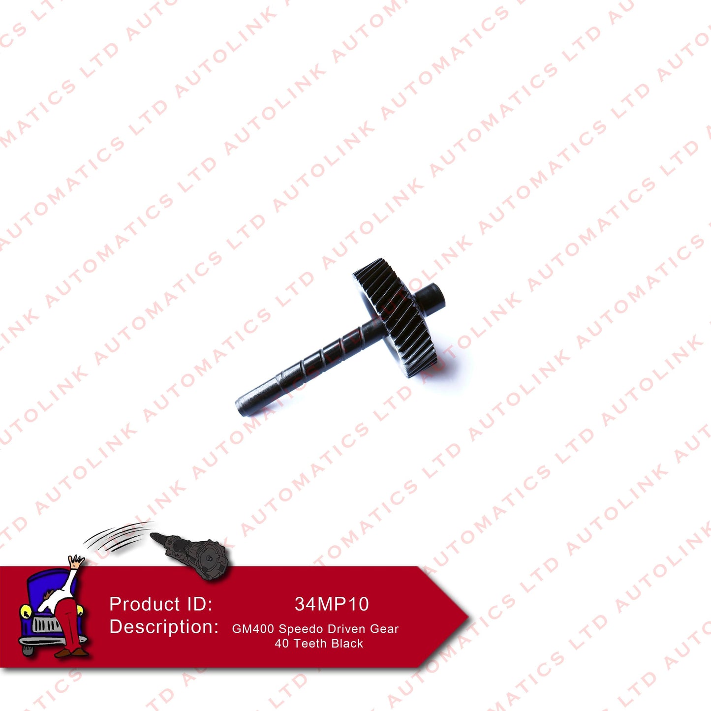 GM400 Speedo Driven Gear 40 Teeth Black