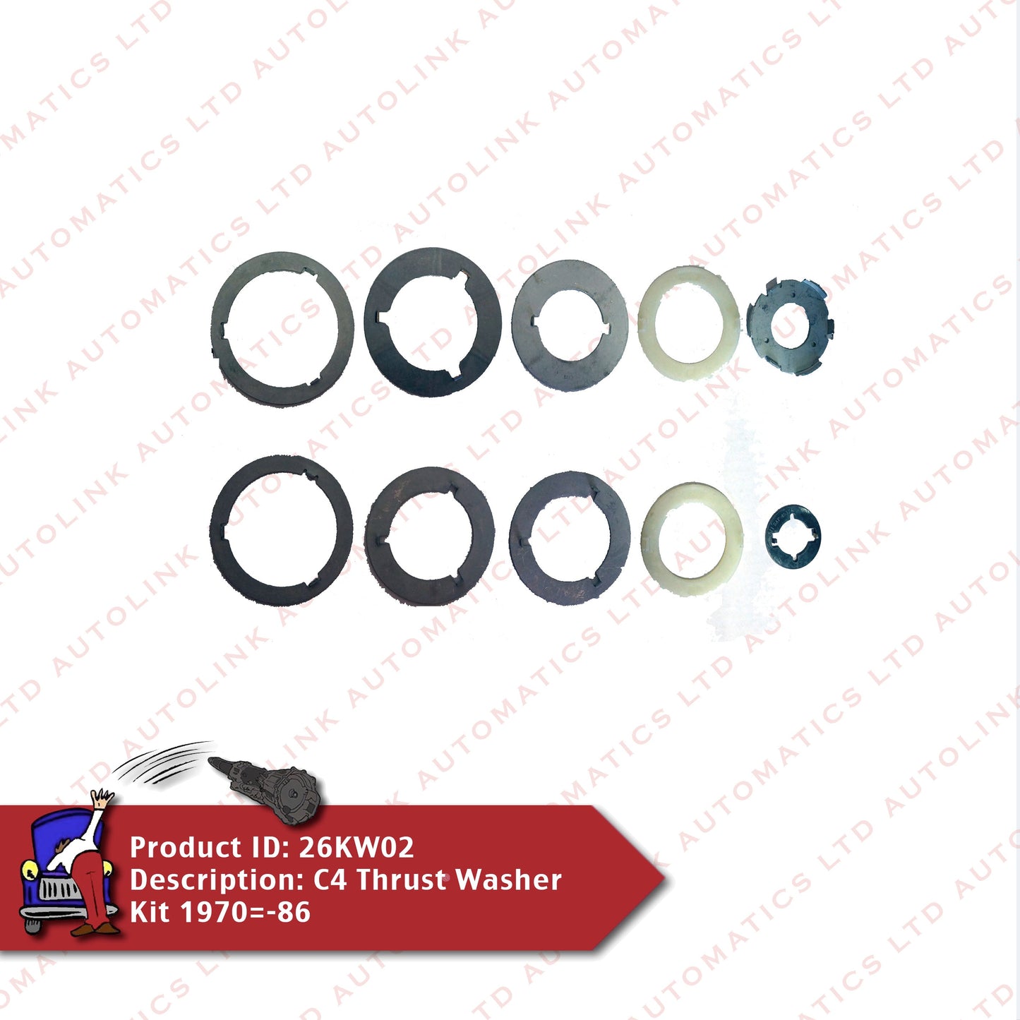 C4 Thrust Washer Kit 1970=-86