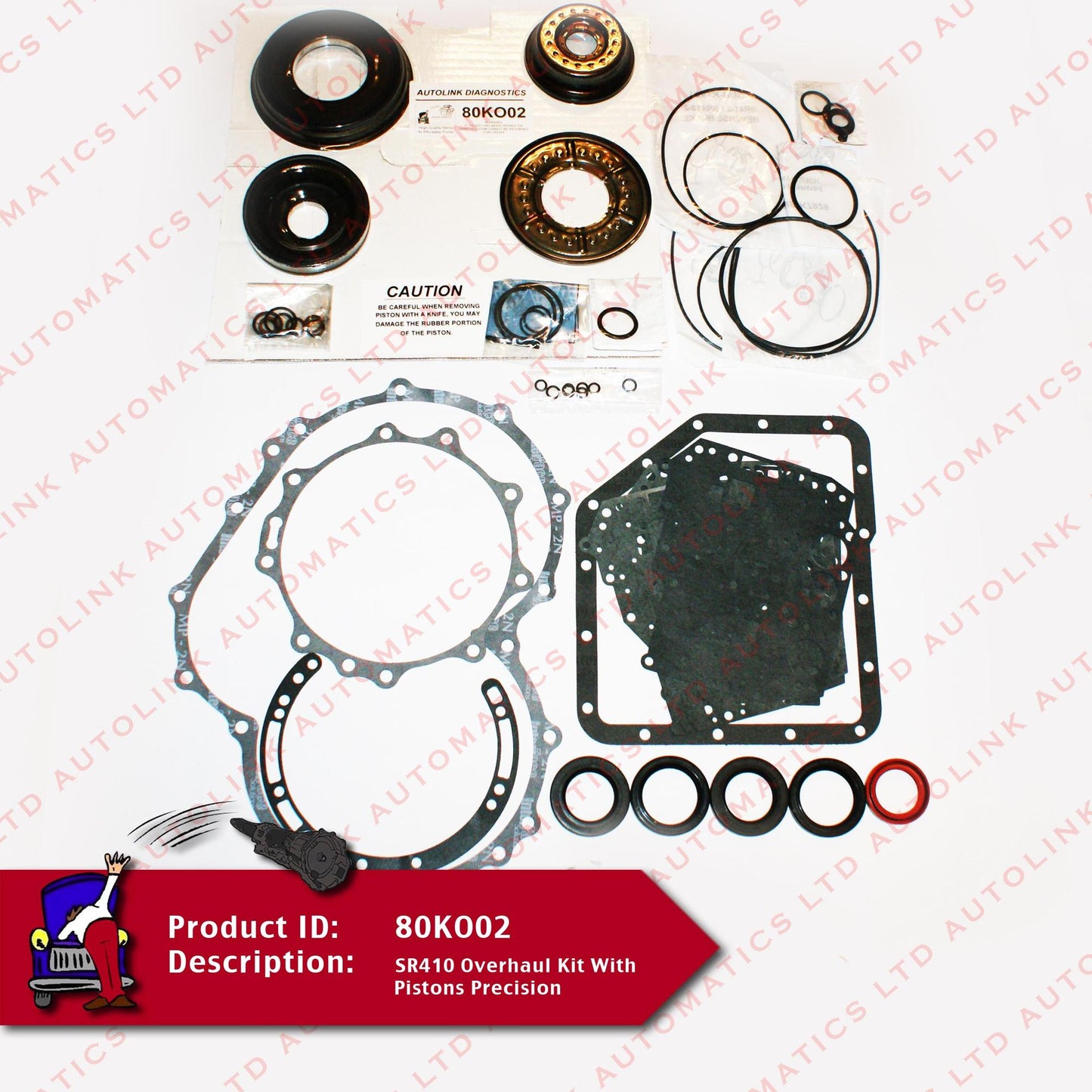 SR410 Overhaul Kit With Pistons Precision