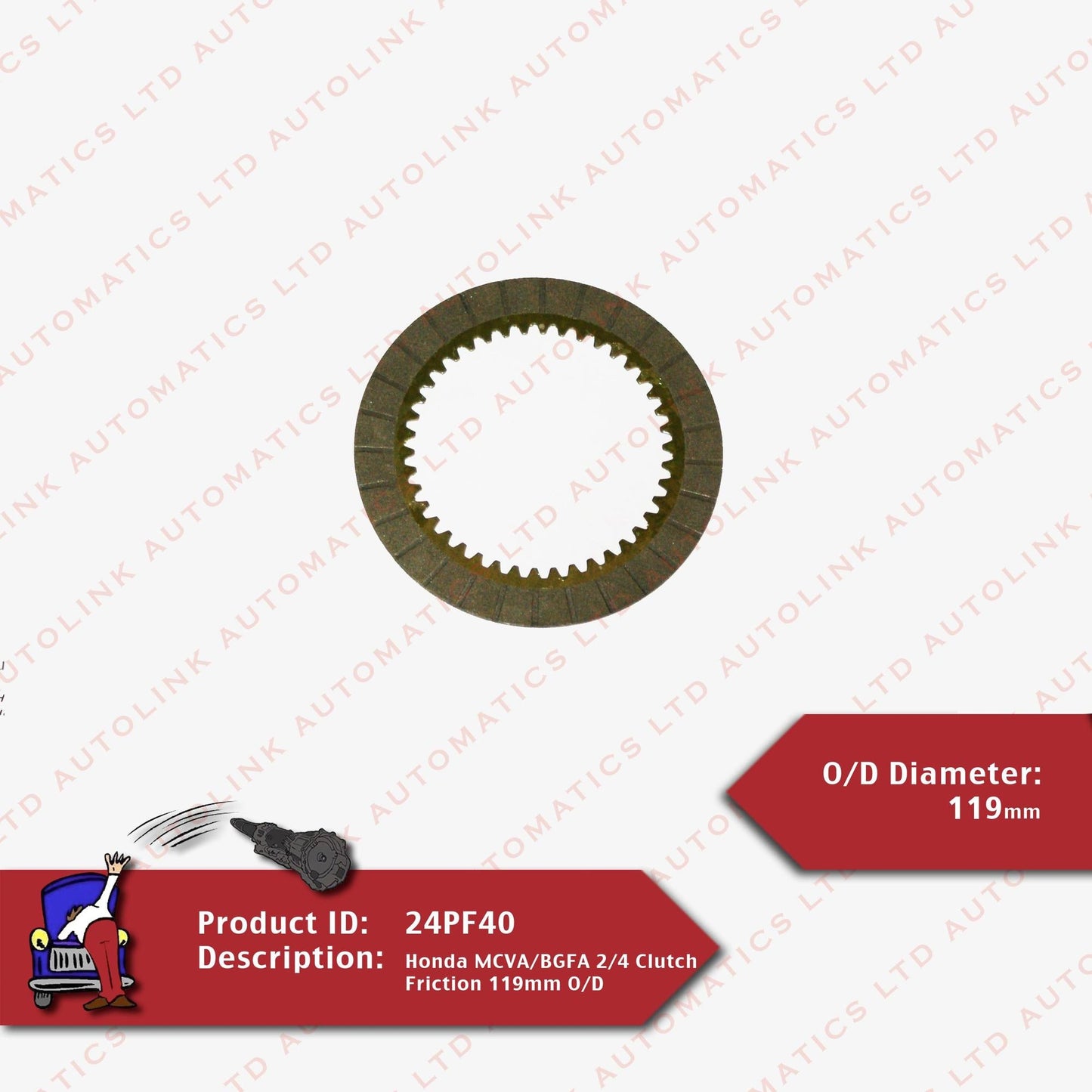 Honda MCVA/BGFA 2/4 Clutch Friction 119mm O/D