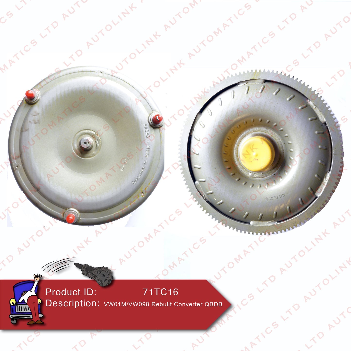 VW01M/VW098 Rebuilt Converter QBDB