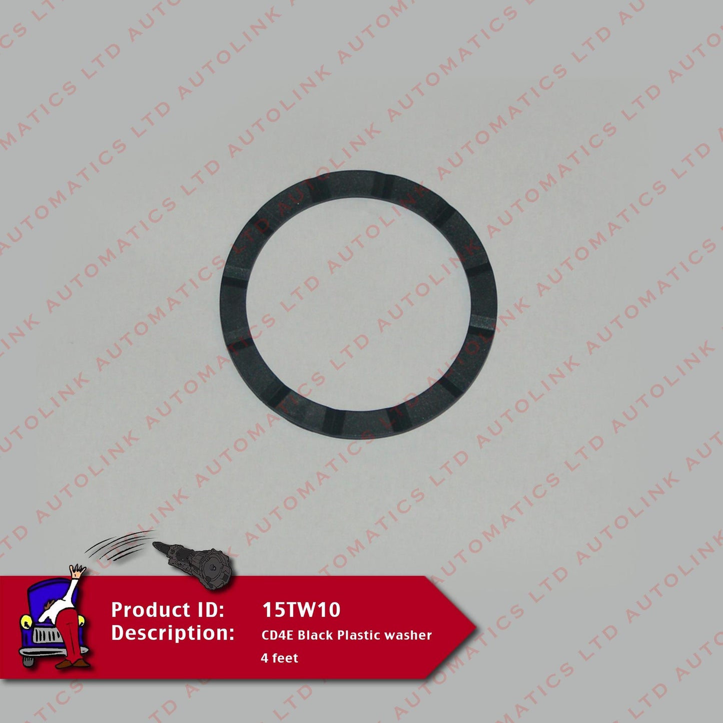 CD4E Black Plastic Washer 4 Feet