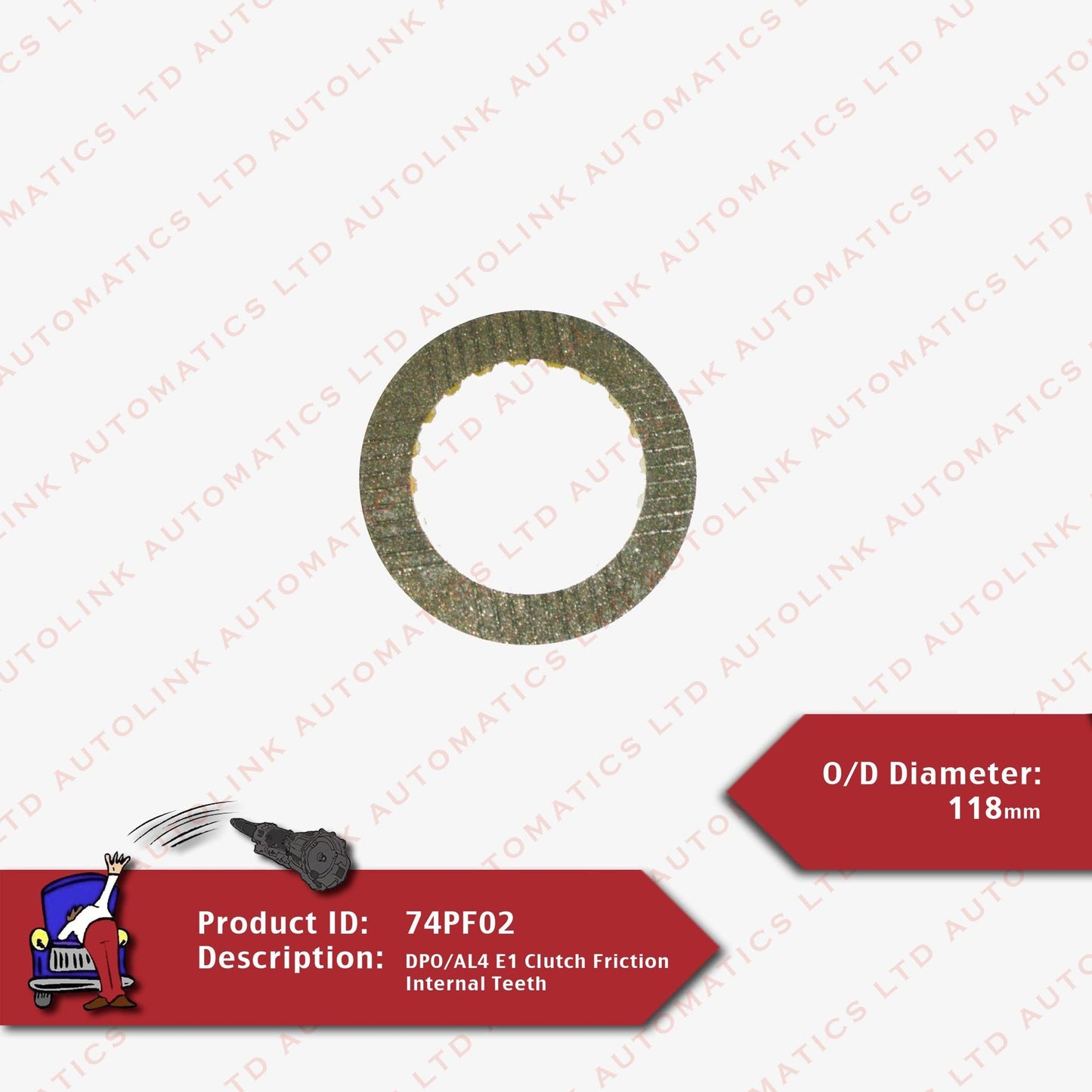 DPO/AL4 E1 Clutch Friction Internal Teeth