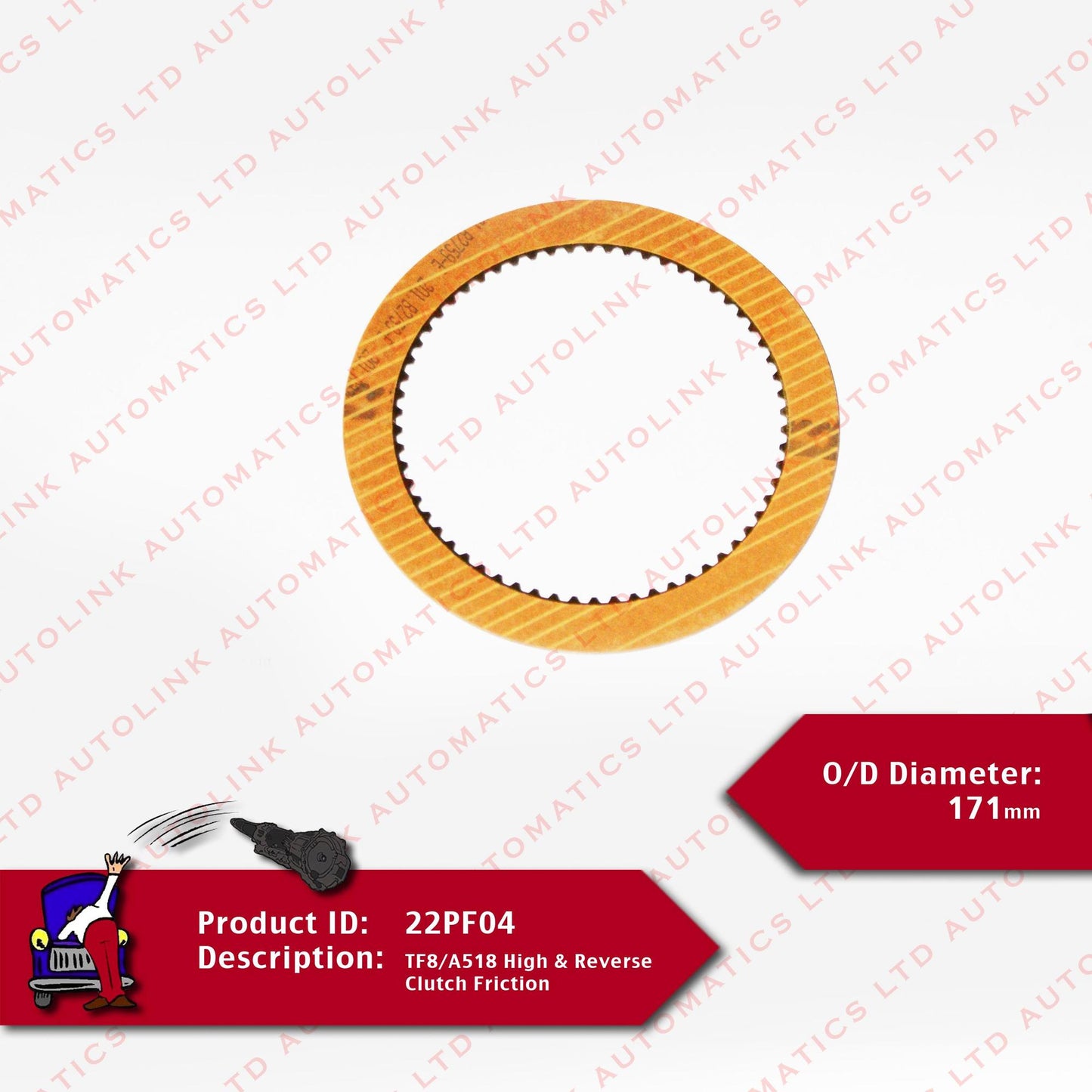 TF8/A518 High & Reverse Clutch Friction
