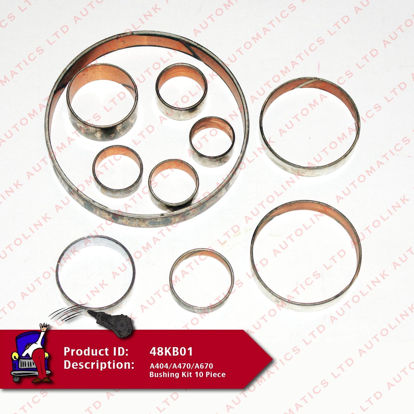 A404/A470/A670 Bushing Kit 10 Piece