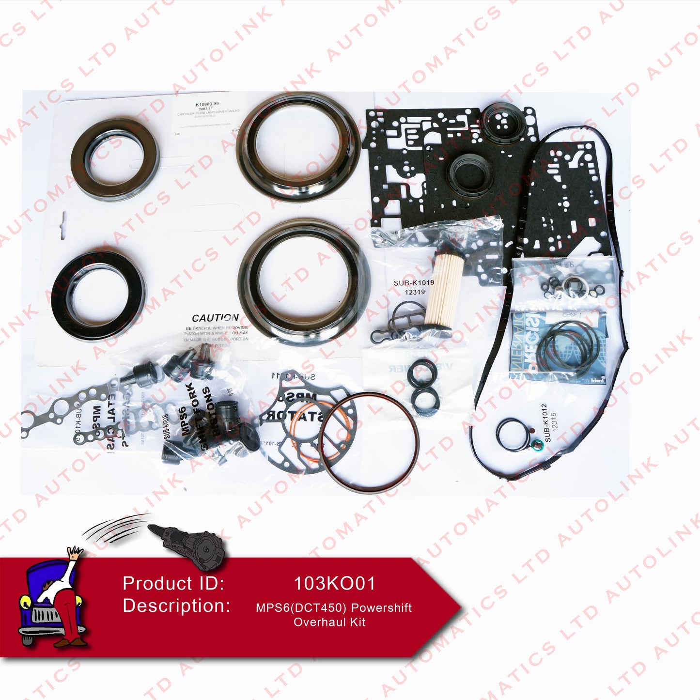 MPS6(DCT450) Powershift Overhaul Kit