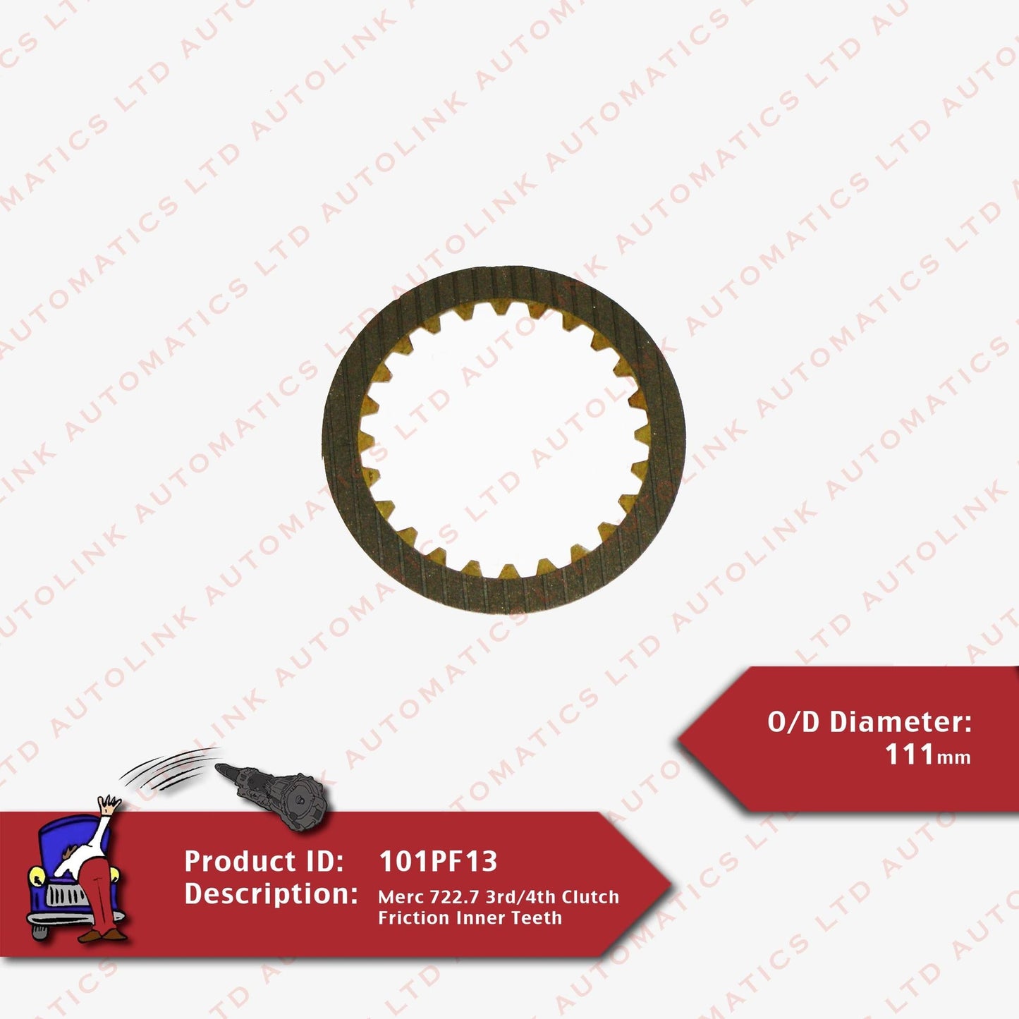 Mercedes 722.7 3rd/4th Clutch Friction Inner Teeth