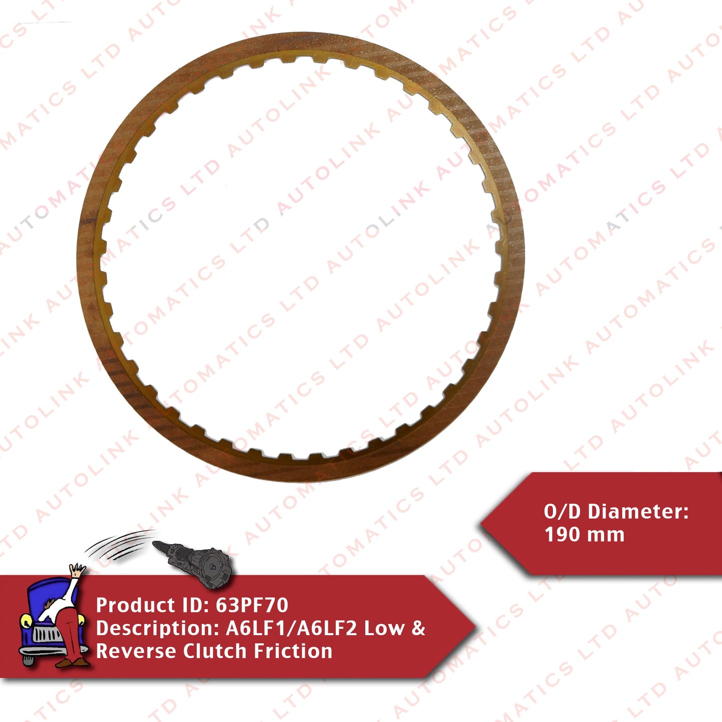 A6LF1/A6LF2 Low & Reverse Clutch Friction