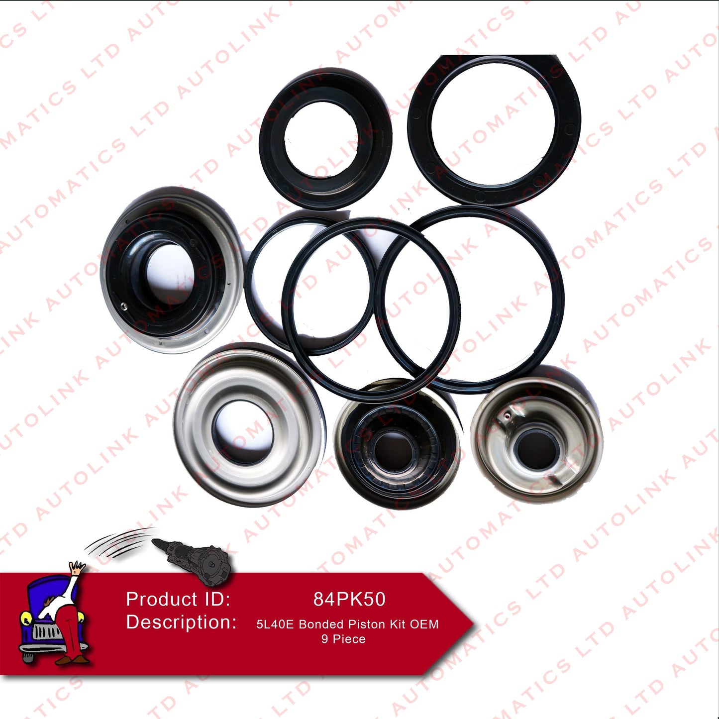 5L40E Bonded Piston Kit OEM 9 Piece