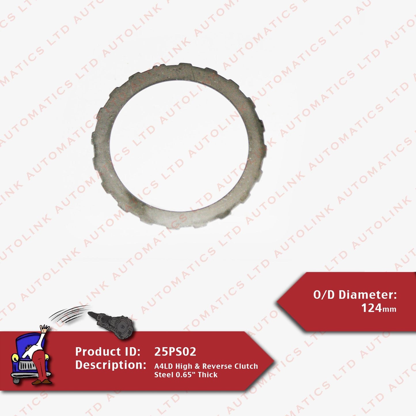 A4LD High & Reverse Clutch Steel 0.65" Thick
