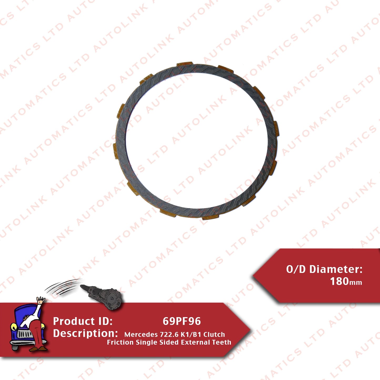 Mercedes 722.6 B1/K1 Friction Single Sided External Teeth