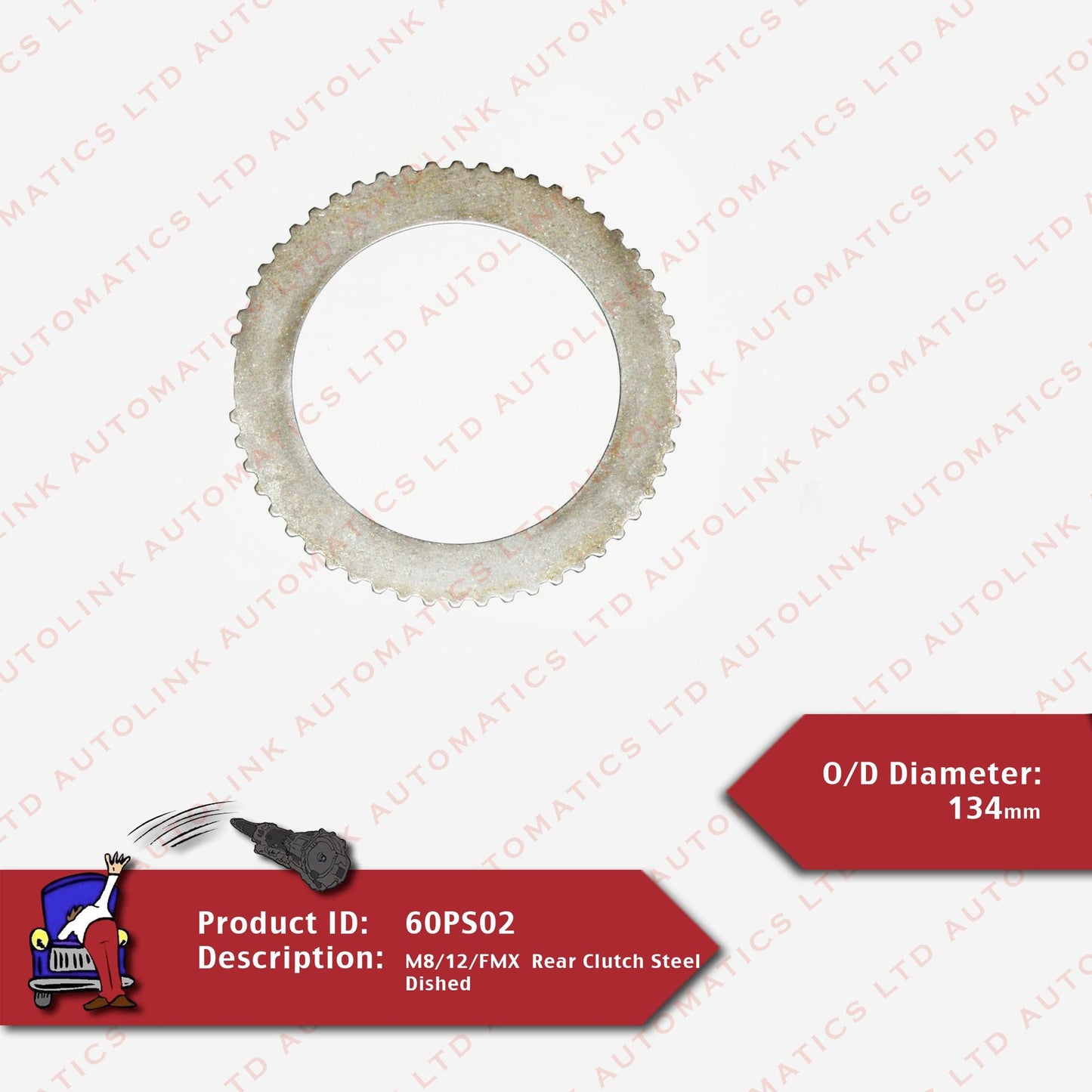 M8/12/FMX Rear Clutch Steel Dished
