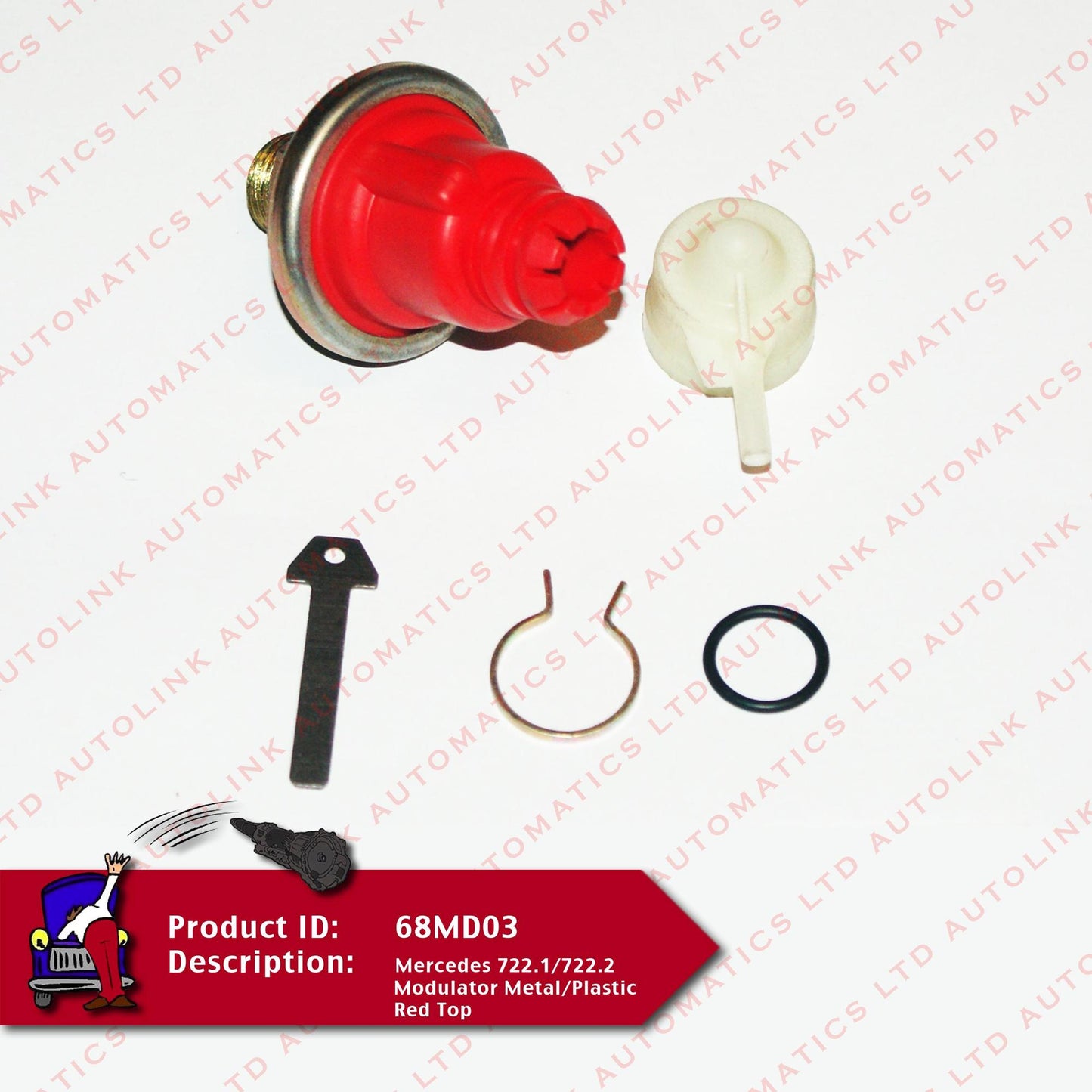 Mercedes 722.1/722.2 Modulator Metal/Plastic Red Top
