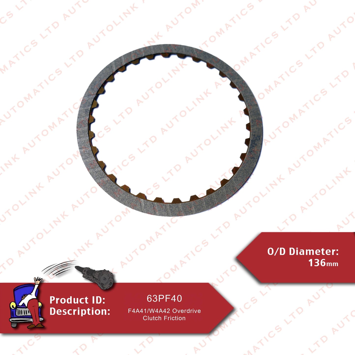 F4A41/W4A42 Overdrive Clutch Friction