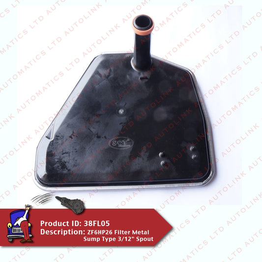 ZF6HP26 Filter Metal Sump Type 3/12" Spout