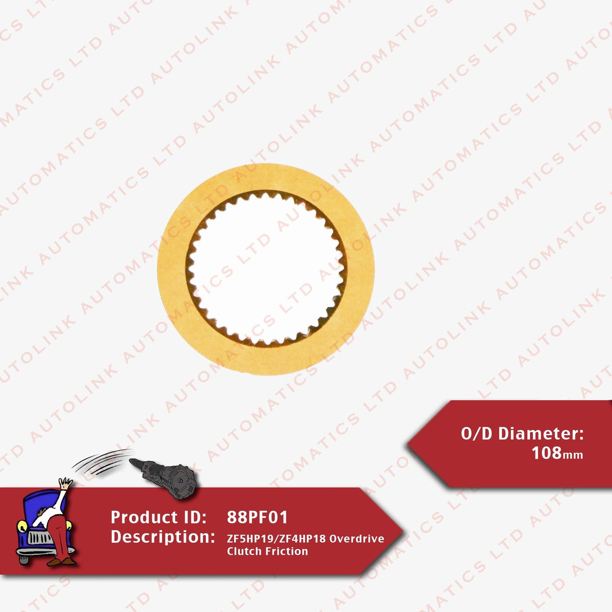 ZF5HP19/ZF4HP18 Overdrive Clutch Friction