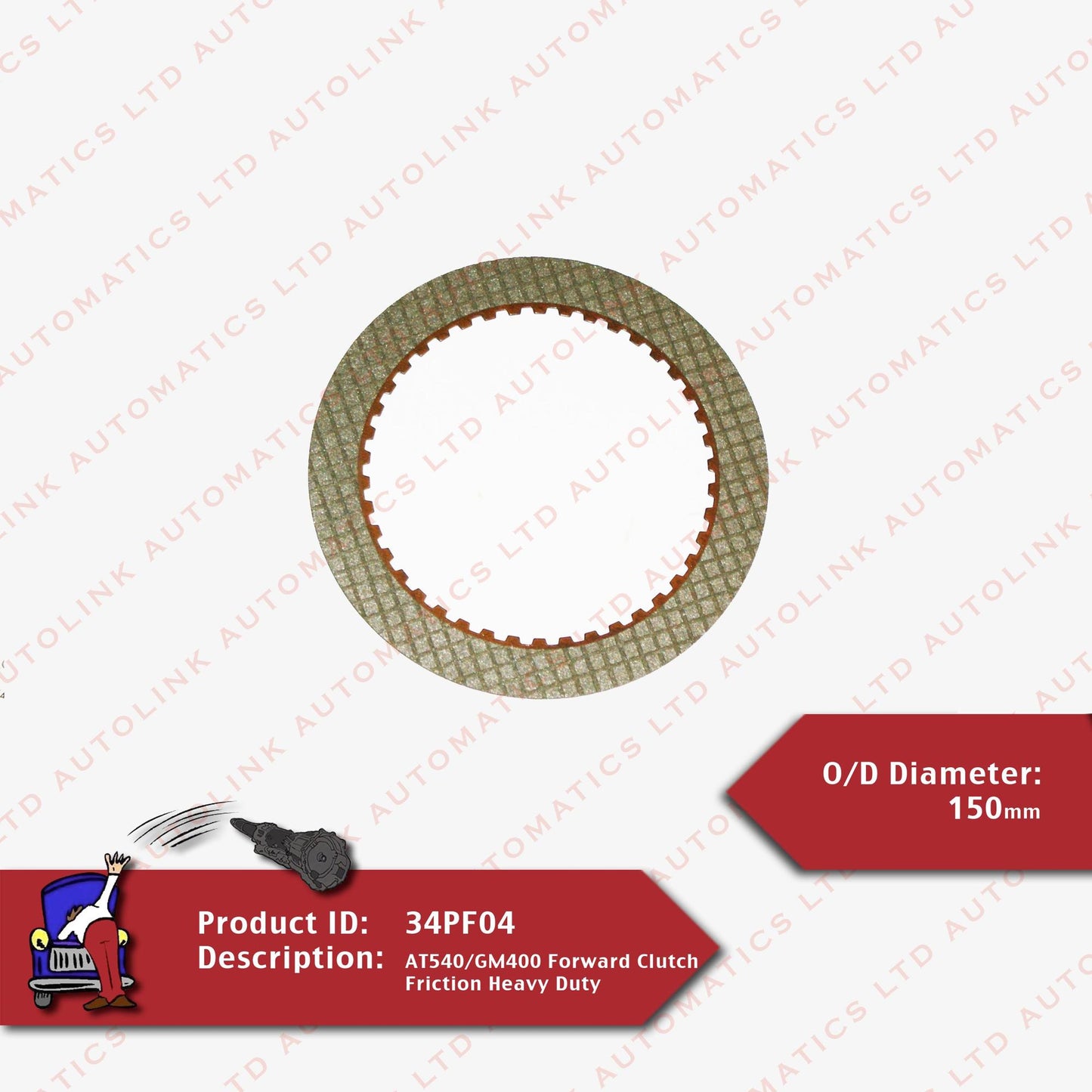 AT540/GM400 Forward Clutch Friction Heavy Duty
