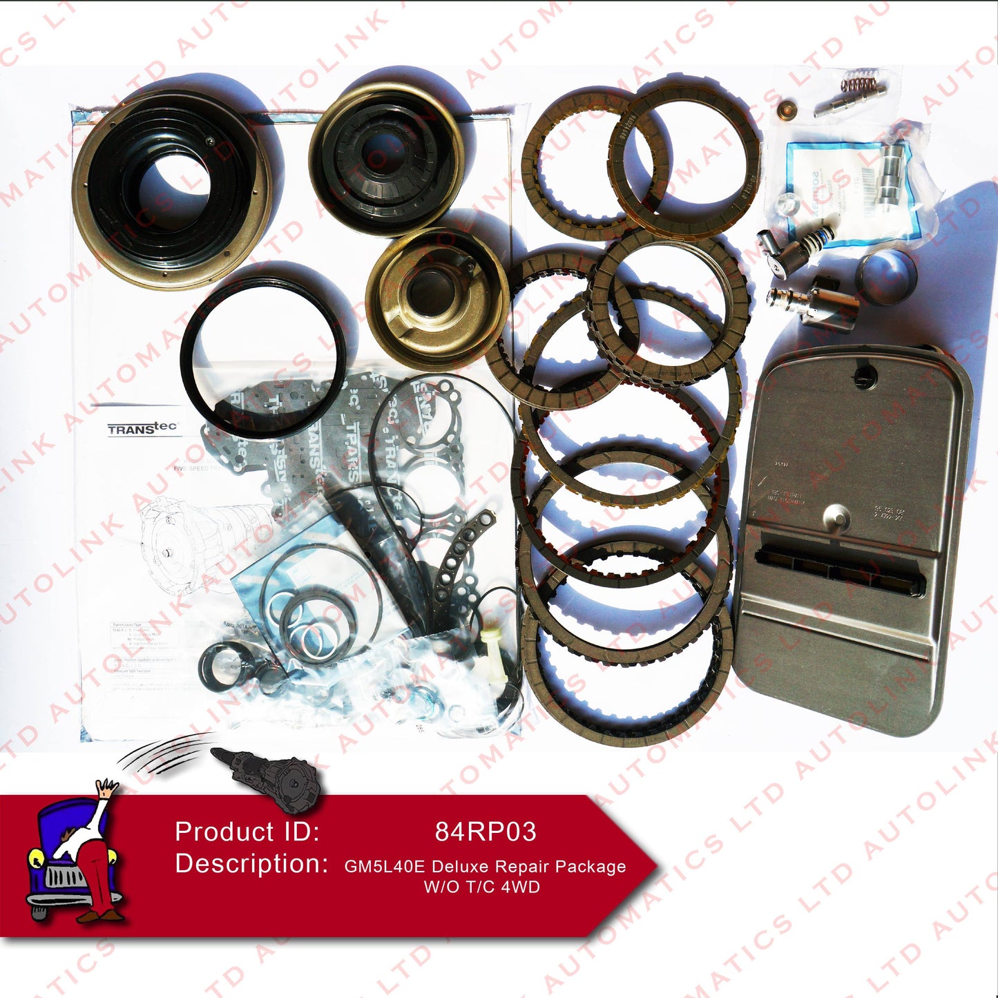 GM5L40E Deluxe Repair Package W/O T/C 4wd