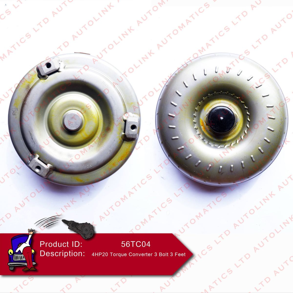 4HP20 Torque Converter 3 Bolt 3 Feet