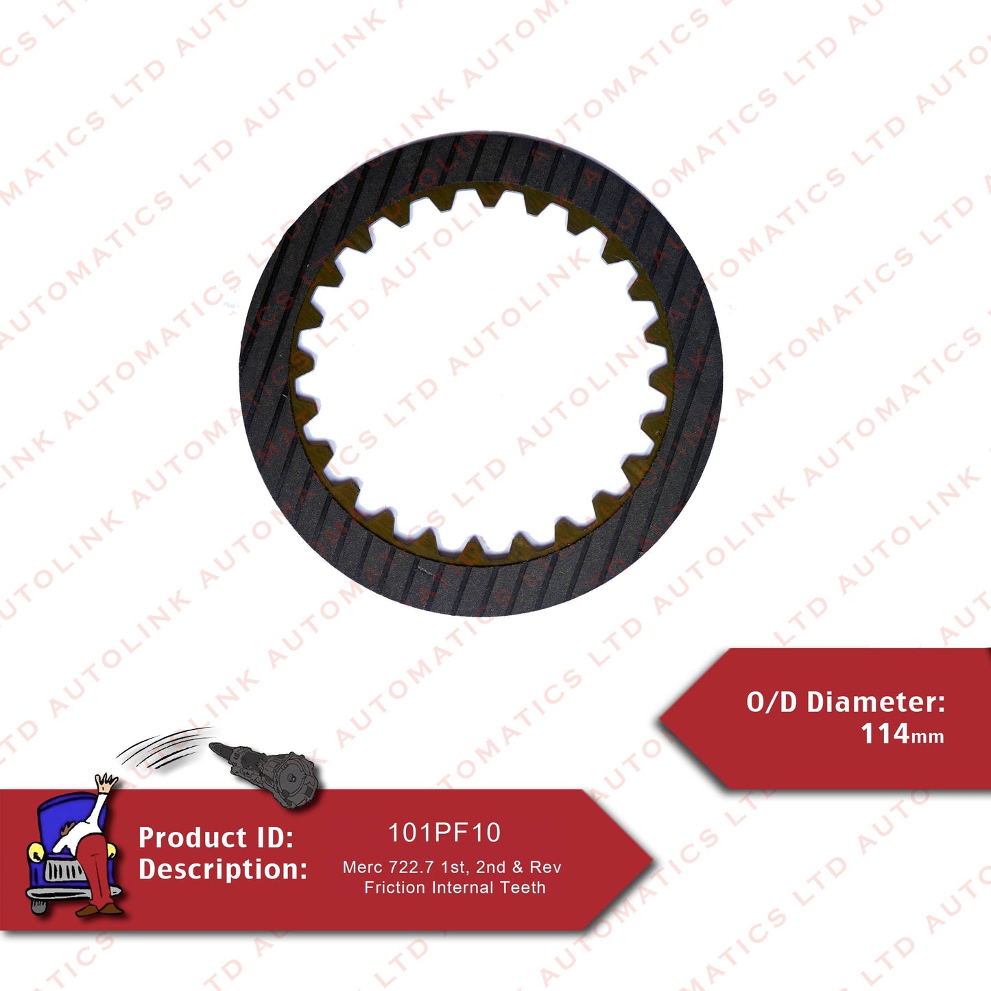 Mercedes 722.7 1st, 2nd & Rev Friction Internal Teeth