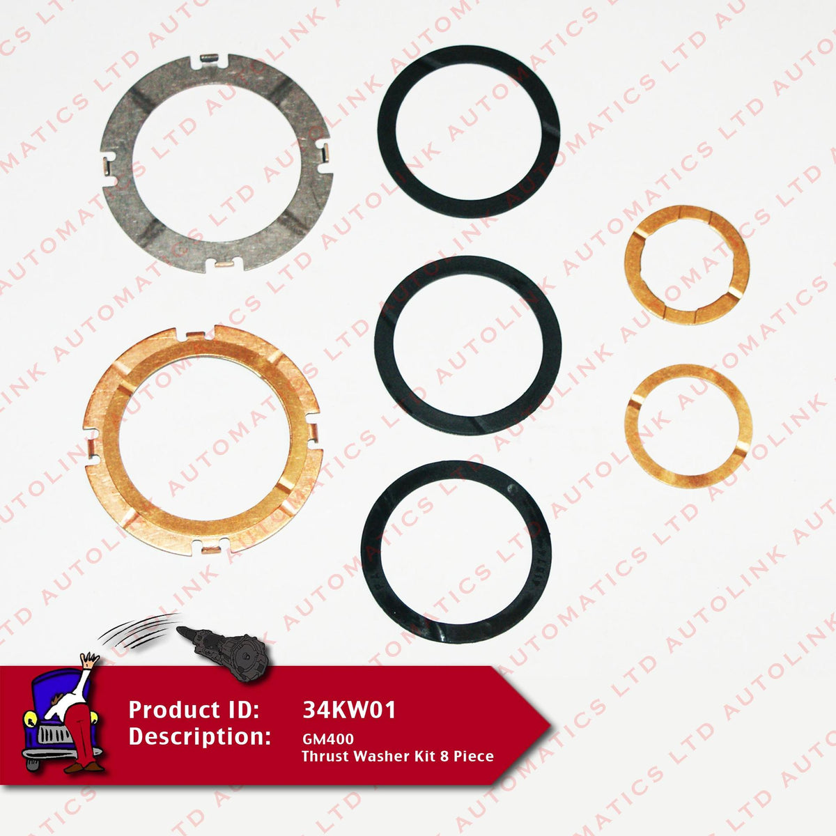 GM400 Thrust Washer Kit 8 Piece