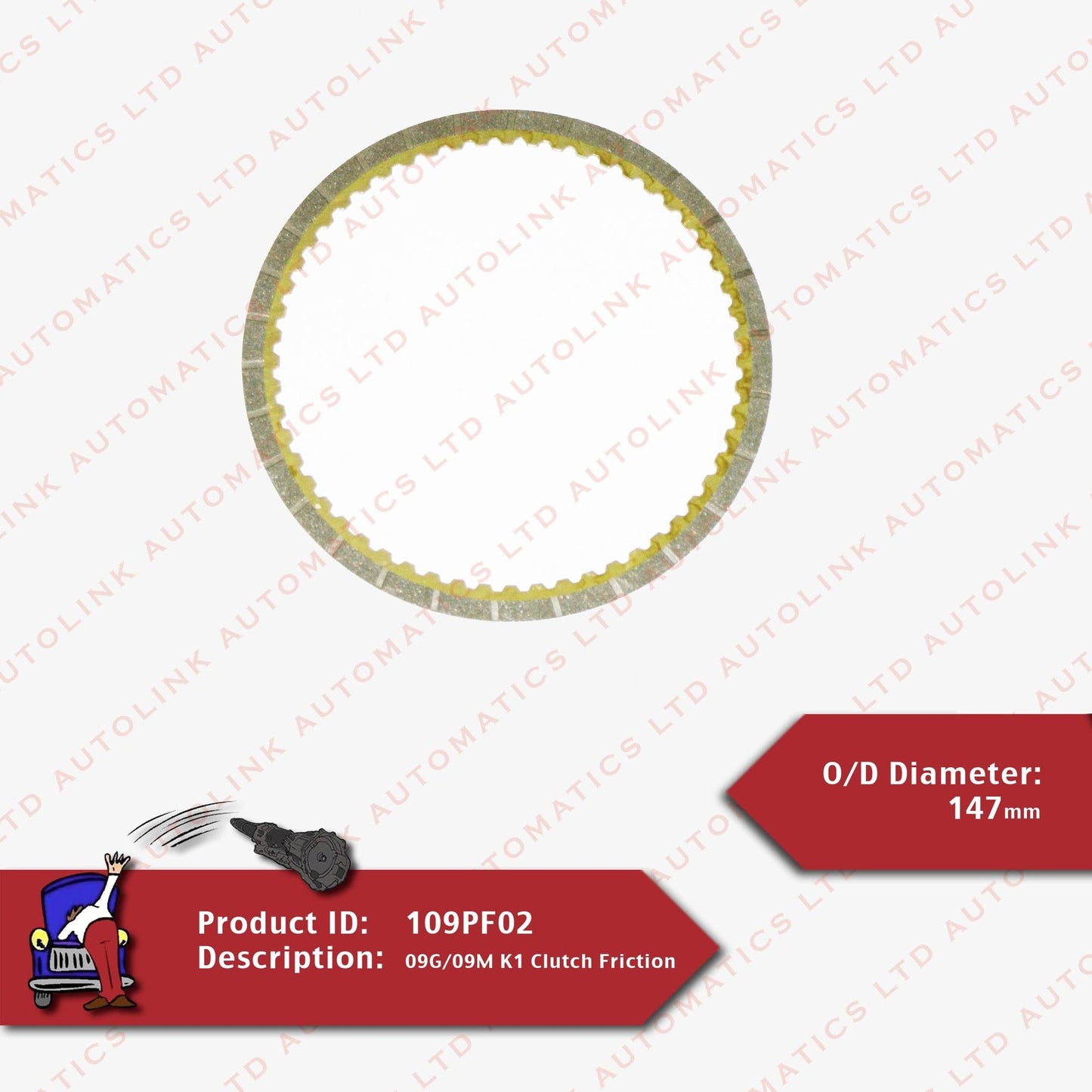 09G/09M K1 Clutch Friction 1.7mm Thick