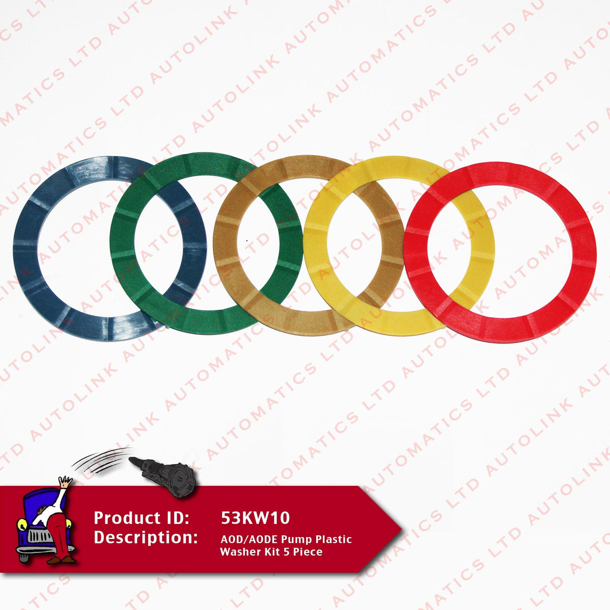 AOD/AODE Pump Plastic Washer Kit 5 Piece