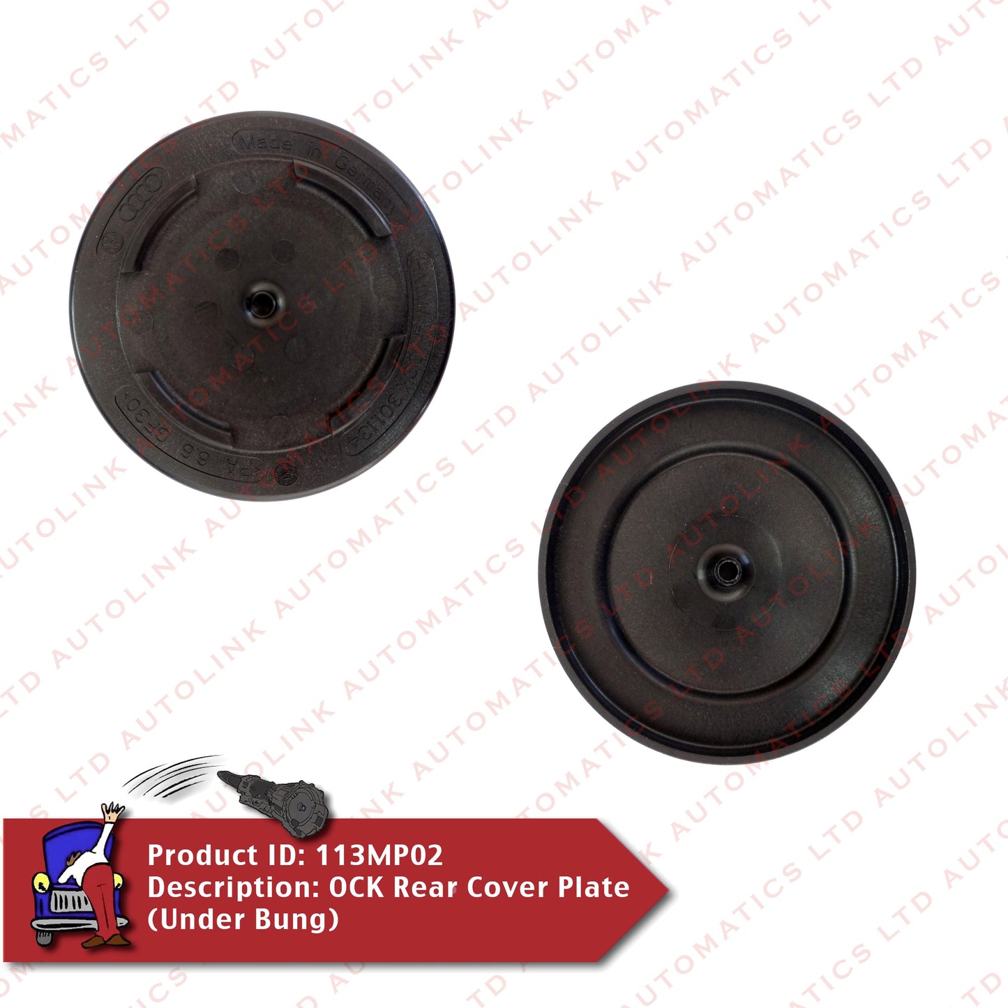 DL382, 0CK Rear Cover Plate (Under Bung)