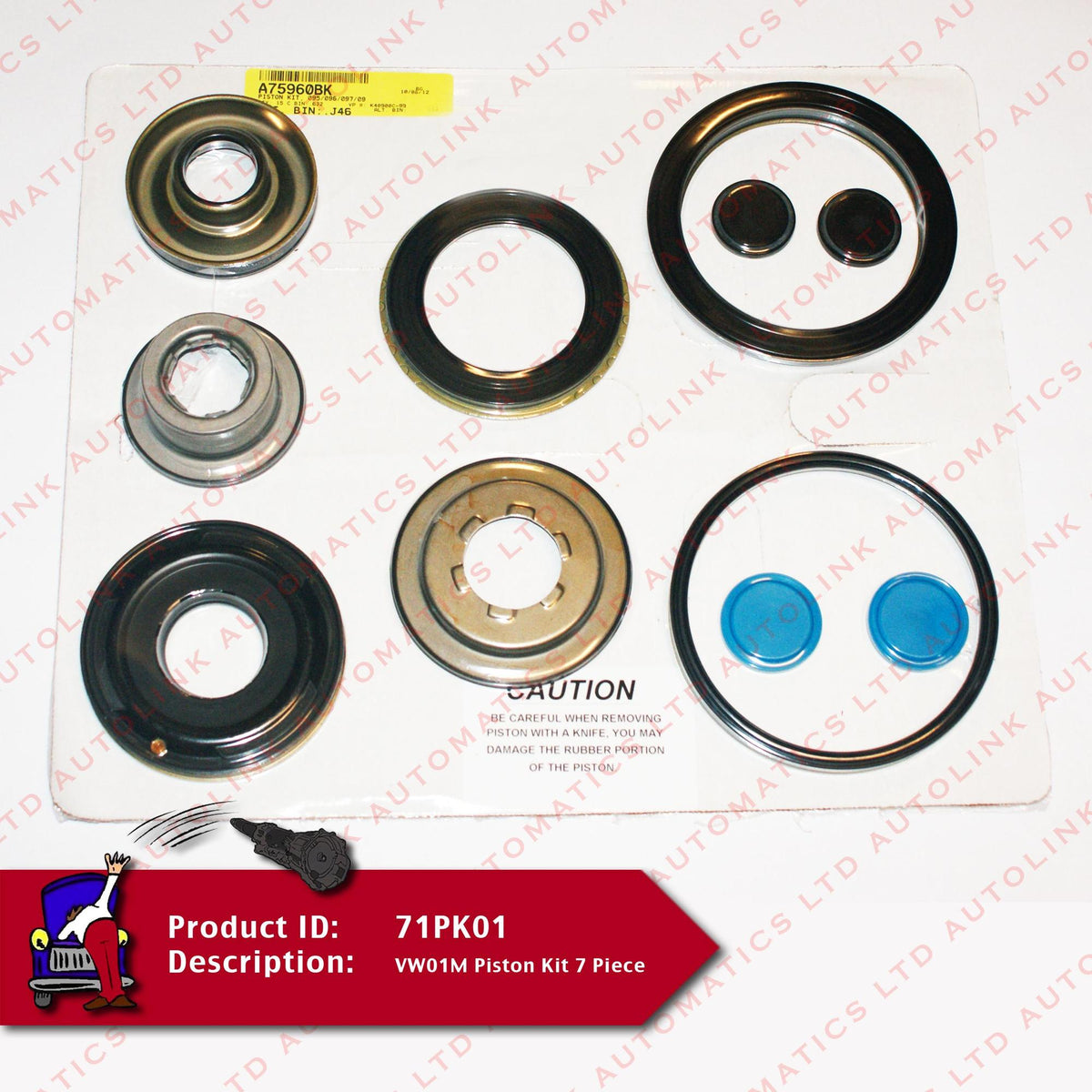 VW01M Piston Kit 7 Peice