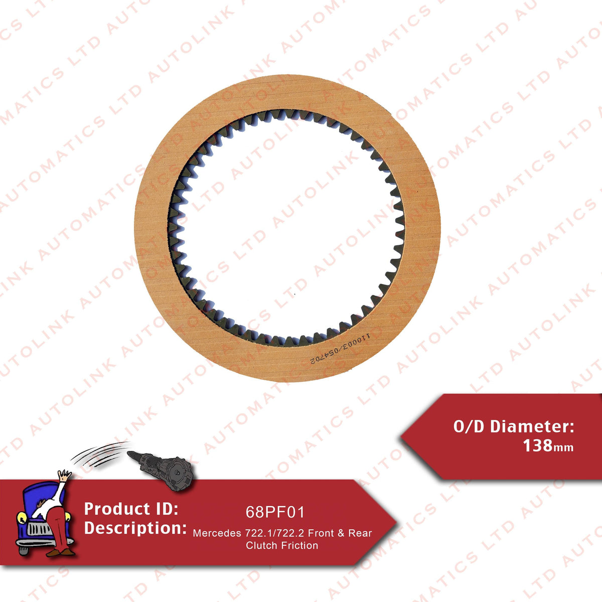 Mercedes 722.1/722.2 Front & Rear Clutch Friction