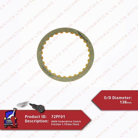A604 Underdrive Clutch Friction 1.75mm Thick