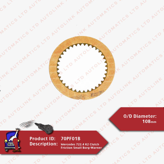 Mercedes 722.4 K2 Clutch Friction Small Borg-Warner