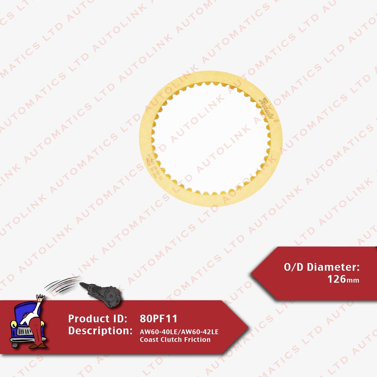 AW60-40LE/AW60-42LE Coast Clutch Friction