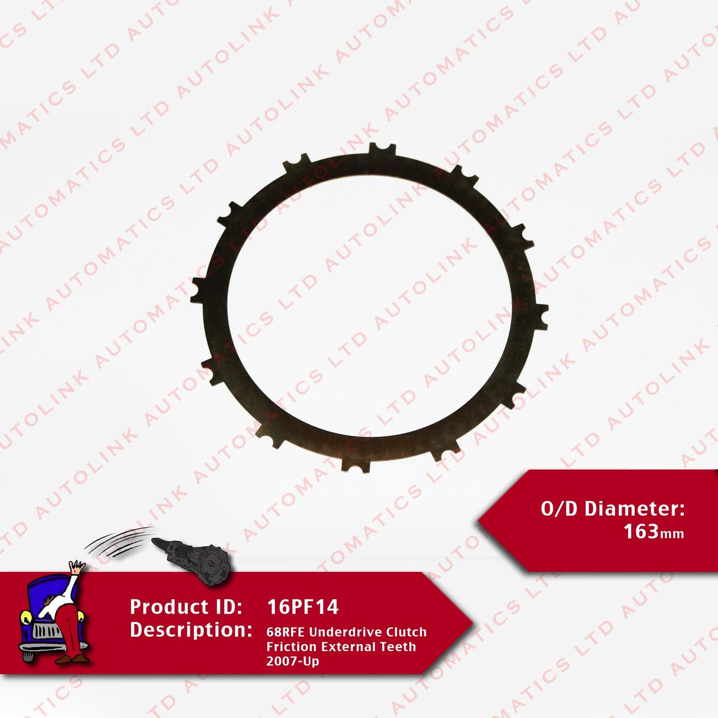 68RFE Underdrive Clutch Friction External Teeth 2007-Up