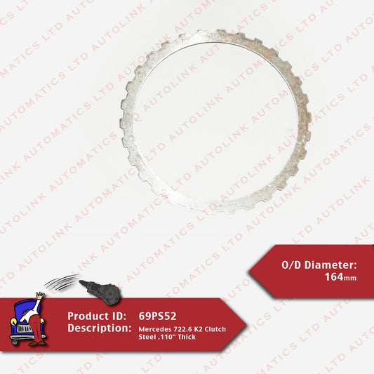 Mercedes 722.6 K2 Clutch Steel .110" Thick