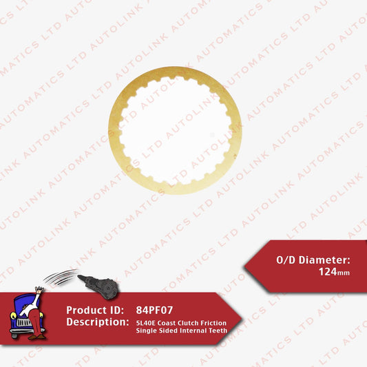 5L40E Coast Clutch Friction Single Sided Internal Teeth