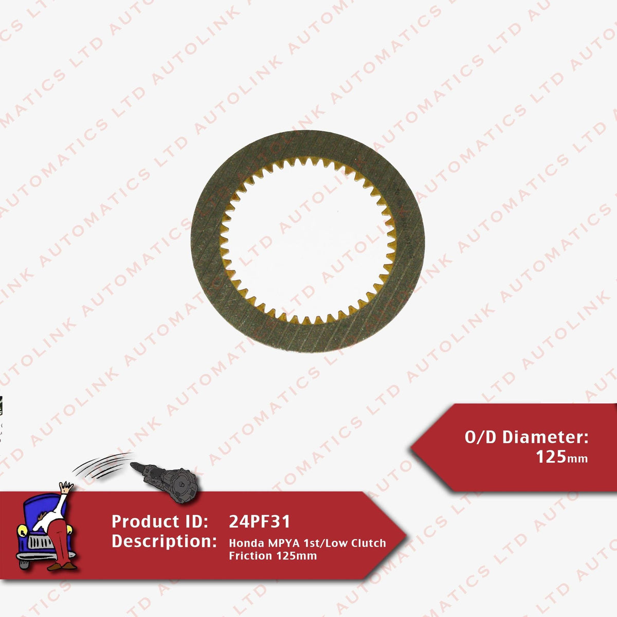 Honda MPYA 1st/Low Clutch Friction 125mm