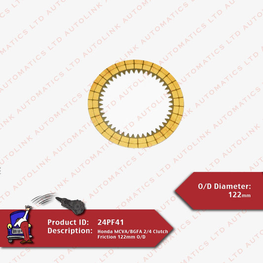 Honda MCVA/BGFA 2/4 Clutch Friction 122mm O/D