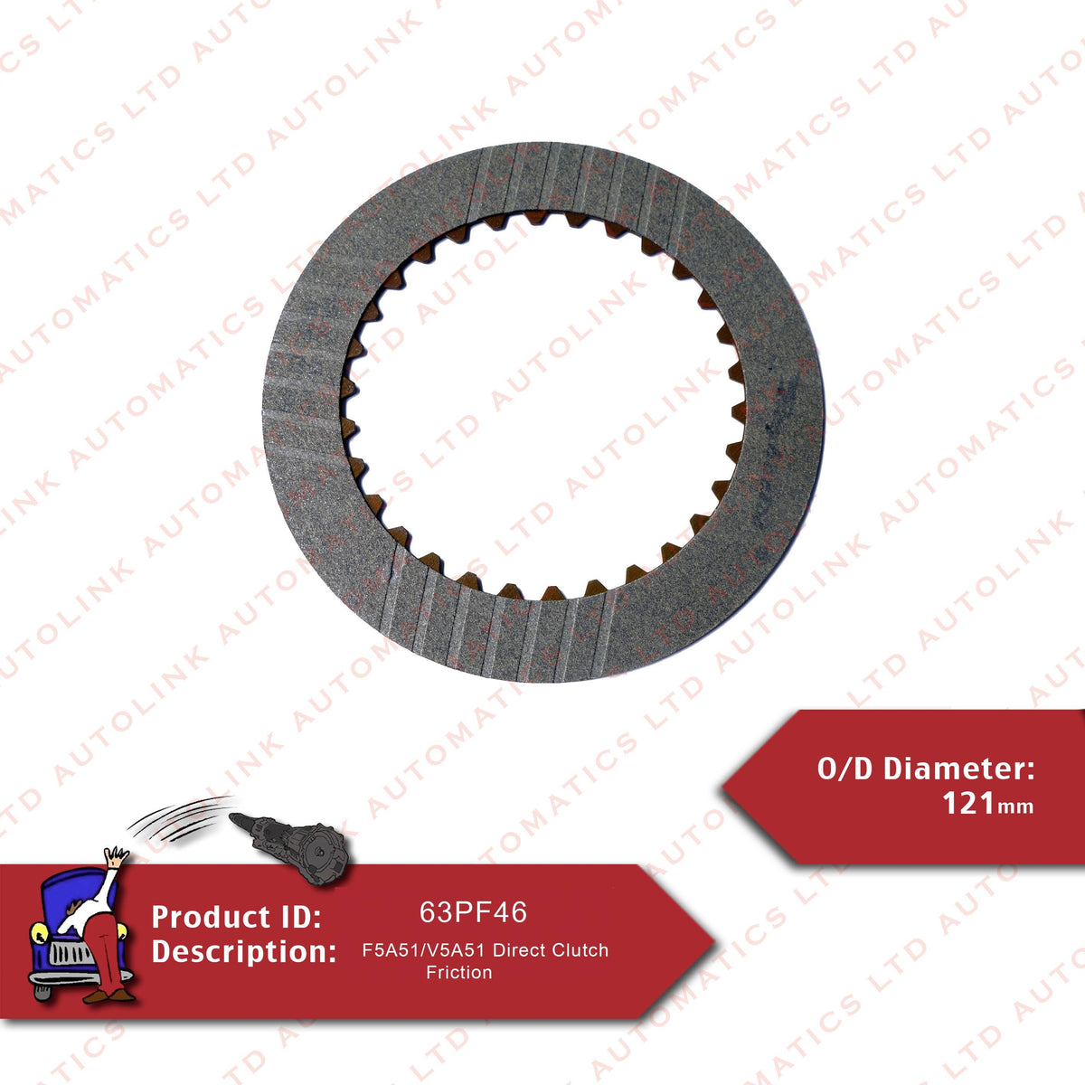 F5A51/V5A51 Direct Clutch Friction