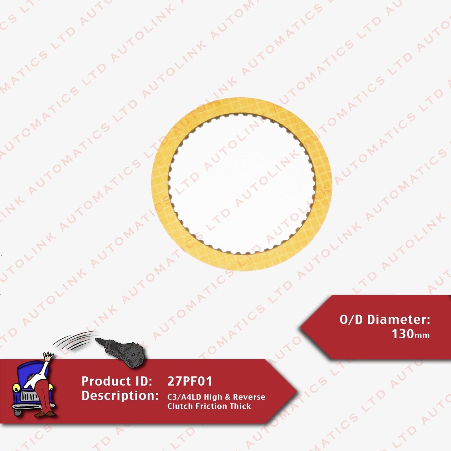 C3/A4LD High & Reverse Clutch Friction Thick