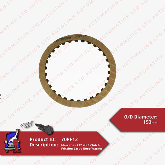Mercedes 722.4 K3 Clutch Friction Large Borg-Warner