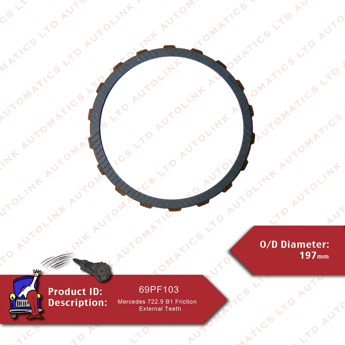 Mercedes 722.9 B1 Friction External Teeth