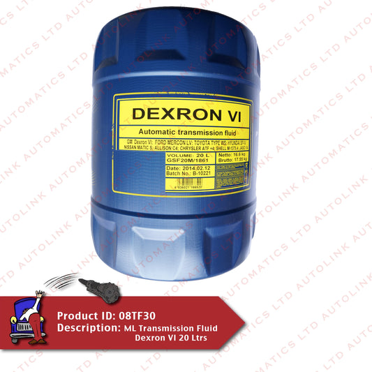 ML Transmission Fluid Dexron VI 20 Ltrs
(2 X 10LITRES)
