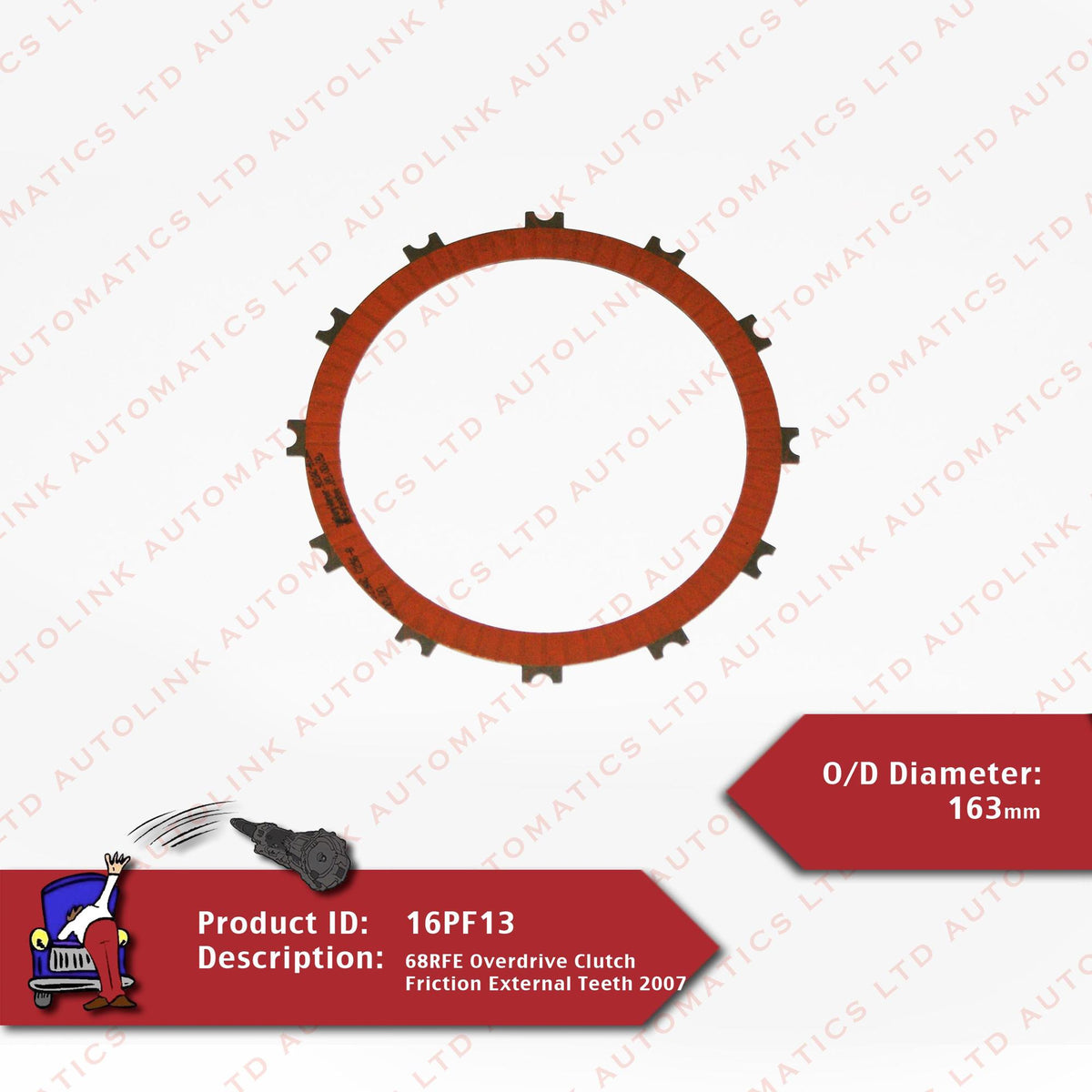 68RFE Overdrive Clutch Friction External Teeth 2007-Up