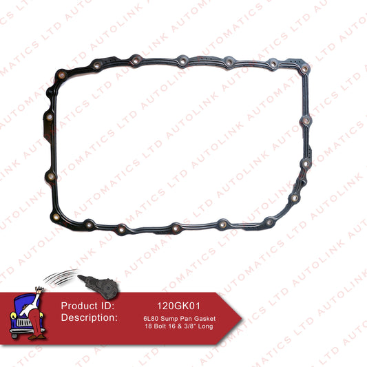 6L80 Sump Pan Gasket 18 Bolt 16 & 3/8" Long
