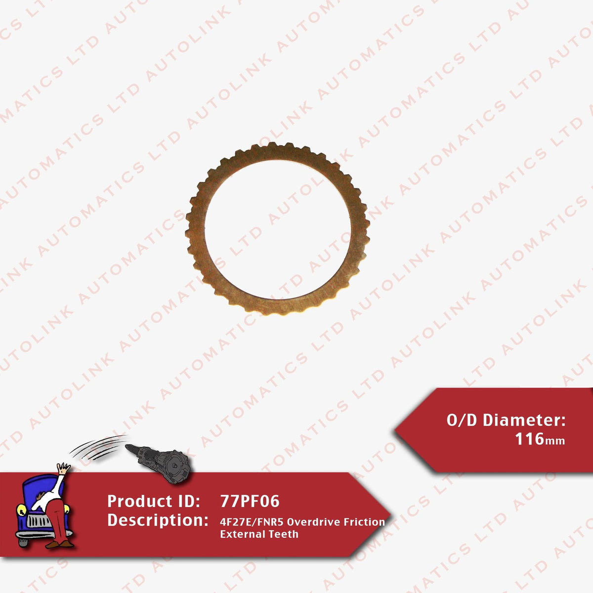 4F27E/FNR5 Overdrive Friction External Teeth
