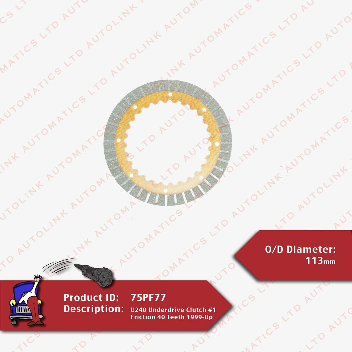 U240 Underdrive Clutch #2 Friction 28 Teeth 1999-Up