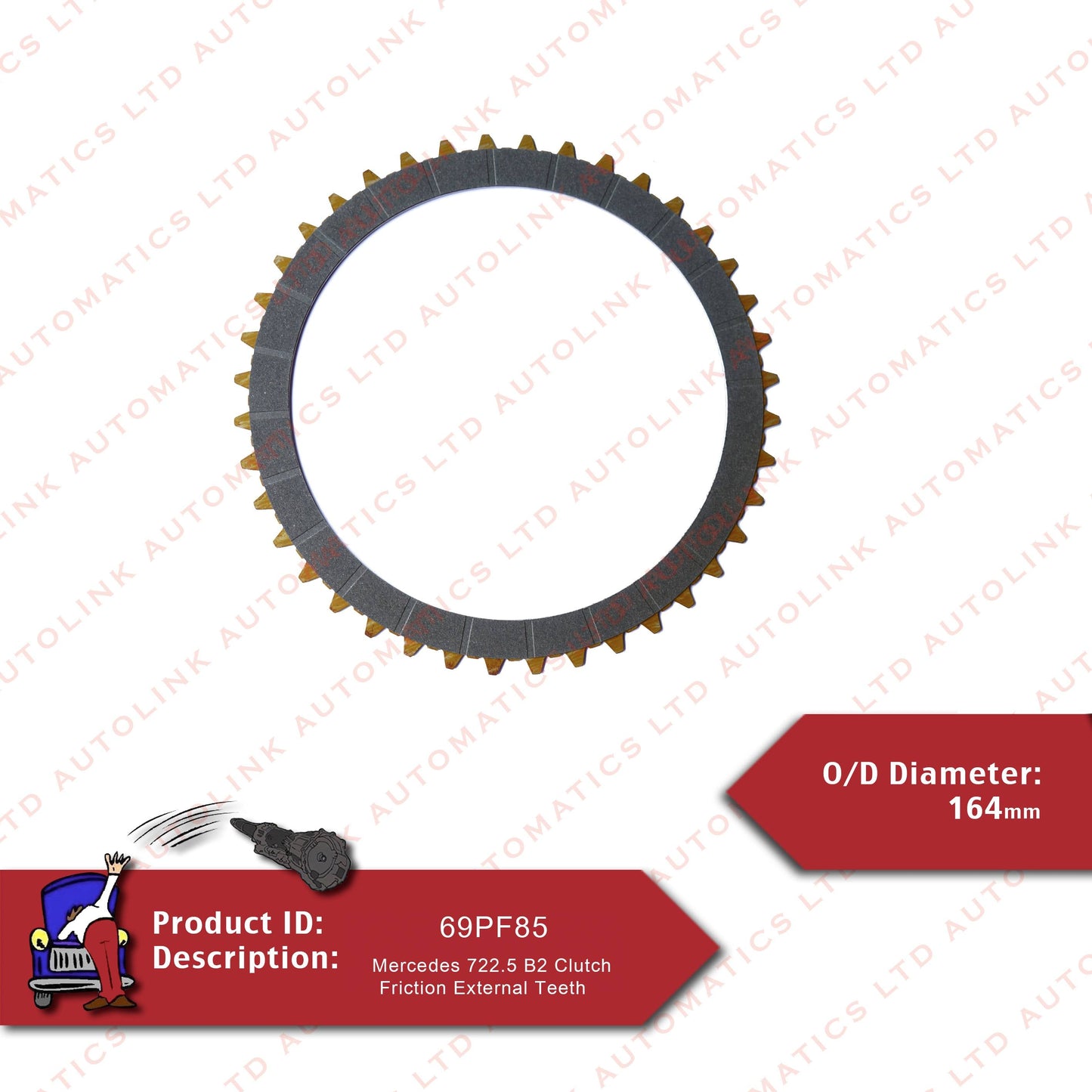 Mercedes 722.6 B2 Clutch Friction External Teeth