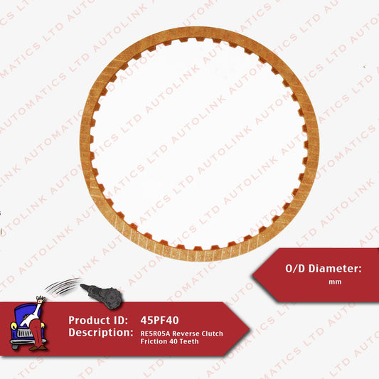 RE5R05A Reverse Clutch Friction 40 Teeth