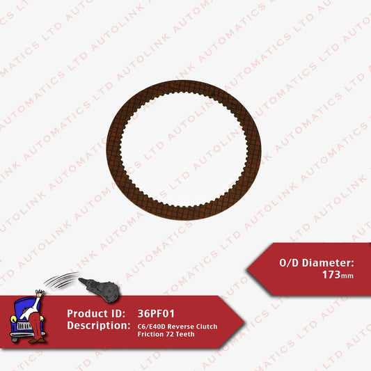 C6/E40D Reverse Clutch Friction 72 Teeth